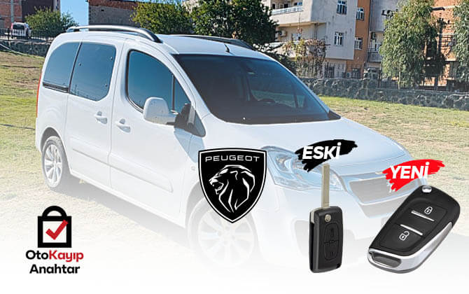 Peugeot Partner yedek anahtar