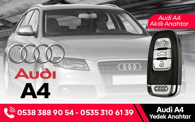 Audi A4 Yedek Anahtar