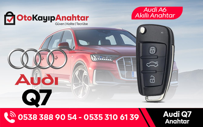 audi Q7 Yedek Anahtar