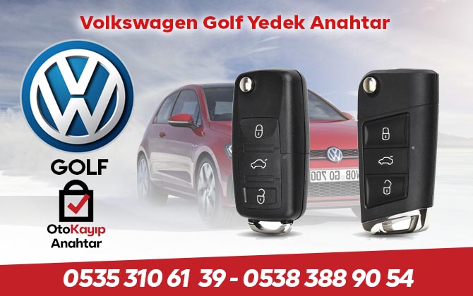 volkswagen golf yedek anahtar