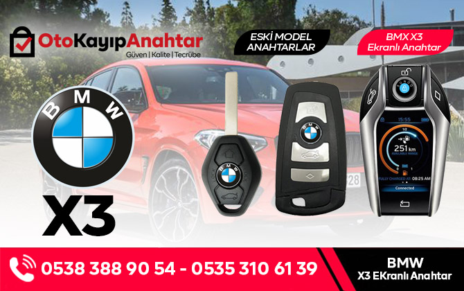 Bmw X3 Ekranlı Anahtar