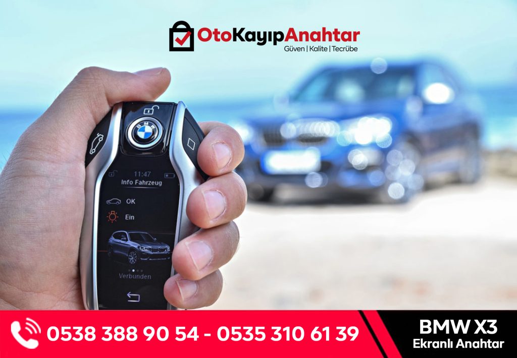bmw-x3-ekranli-anahtar | Otolock Bmw X3 Ekranlı Anahtar